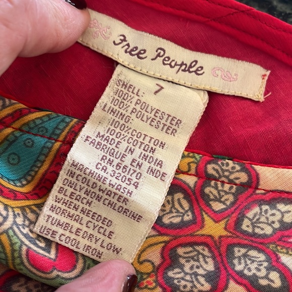 Free People‎ floral paisley Boho skirt - Picture 3 of 4